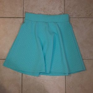 Blue skater skirt